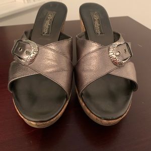 Brighton Wedges Pewter Size 7